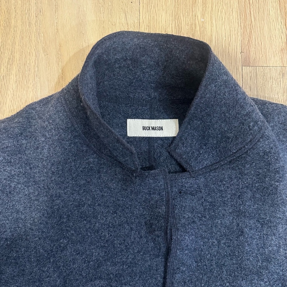Buck Mason Men's Navy Wool-Blend Chore Jacket